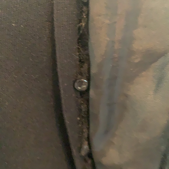 Black v neck fur collar (removable) - Picture 4 of 4